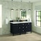 James Martin Vanities 60'' Double Vanity, Black Onyx w/ 3 CM Lime Delight Quartz Top 424-V60D-BKO-3LDL - alternate 5